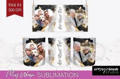 Rose Photo Mug Wrap PNG - Floral Picture Frame Mug Product Image 1