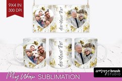 Rose Photo Mug Wrap PNG - Floral Picture Frame Mug Product Image 1