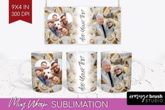 Rose Photo Mug Wrap PNG - Floral Picture Frame Mug Product Image 1