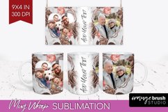 Rose Photo Mug Wrap PNG - Floral Picture Frame Mug Product Image 1