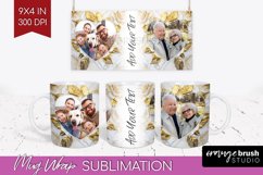 Rose Photo Mug Wrap PNG - Floral Picture Frame Mug Product Image 1
