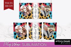 Leopard Print Photo Mug Wrap PNG - Animal Pattern Picture Product Image 1