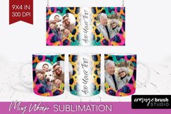 Leopard Print Photo Mug Wrap PNG - Animal Pattern Picture Product Image 1