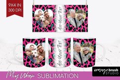 Leopard Print Photo Mug Wrap PNG - Animal Pattern Picture Product Image 1
