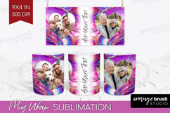 Pearl Photo Mug Wrap PNG - Pearl Texture Picture Frame Mug Product Image 1