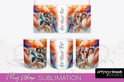 Add Your Photo Mug Wrap - Marble Mug Sublimation Design Product Image 1