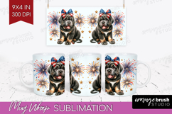 Neapolitan Mastiff Dog Mug Wrap Patriotic Dog Mug PNG Product Image 1