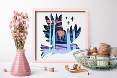 Eagle and nature layered paper cut| Eagle layered papercut Product Image 3