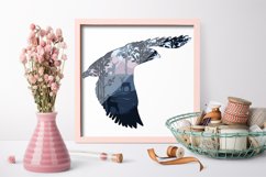 Eagle and nature layered paper cut| Eagle layered papercut Product Image 2