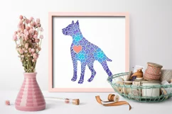 Love Dog Layered papercut| Dog Lover SVG Paper Cut Light Box Product Image 3