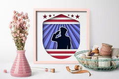 Patriotic day USA paper svg | Patriotic USA paper cut Product Image 3