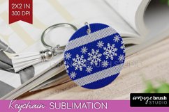 Nordic Christmas Keychain PNG - Winter Keychain Sublimation Product Image 1