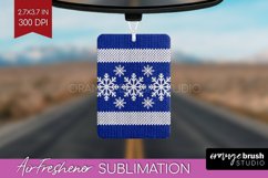 Nordic Christmas Air Freshener PNG - Winter Car Freshener Product Image 1