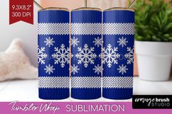 Nordic Christmas Tumbler Wrap - Winter Tumbler PNG Product Image 1