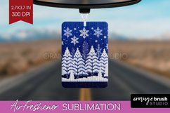 Nordic Christmas Air Freshener PNG - Winter Car Freshener Product Image 1