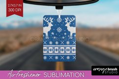 Nordic Christmas Air Freshener PNG - Winter Car Freshener Product Image 1