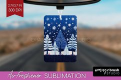 Nordic Christmas Air Freshener PNG - Winter Car Freshener Product Image 1