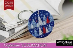 Nordic Christmas Keychain PNG - Winter Keychain Sublimation Product Image 1