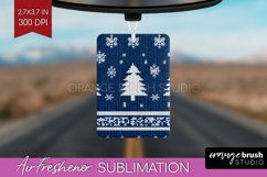 Nordic Christmas Air Freshener PNG - Winter Car Freshener Product Image 1