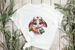 Nurse Bunny Sublimation Clipart Product Image 2