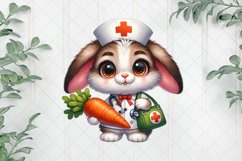 Nurse Bunny Sublimation Clipart Product Image 1