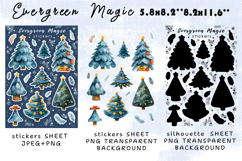 Evergreen Magic Stickers |Png/Jpeg Print and cut Product Image 2