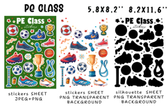 Stickers for PE Teacher |Stickers PNG|JPEG Product Image 2