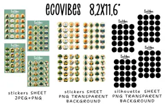 Green Energy Stickers |Png/Jpeg Print and cut Product Image 2