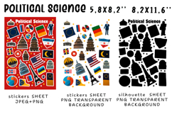 Stickers for Political Science Teacher |Stickers PNG|JPEG Product Image 2