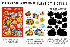 Fashion Autumn Pumpkins Design | Autumn Stickers Product Image 2