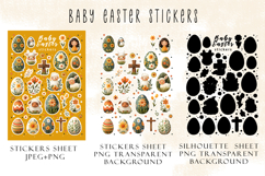 Baby Easter clipart, Easter stickers | png/jpeg Product Image 2