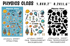 Stickers for Physics Teacher |Stickers PNG|JPEG Product Image 2