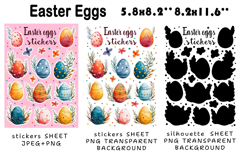Funny Easter clipart, Easter stickers | png/jpeg Product Image 2