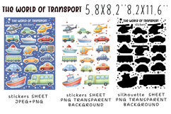 Baby Transport Stickers |Stickers PNG|JPEG Product Image 2