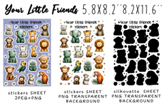 Baby Animals Stickers |Stickers PNG|JPEG Product Image 2