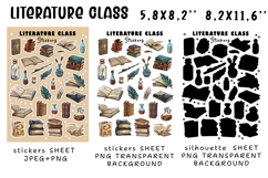 Stickers for Literature Teacher |Stickers PNG|JPEG Product Image 2