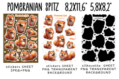 Pomeranian Spitzi Puppy Stickers |Png/Jpeg for dogs Product Image 3