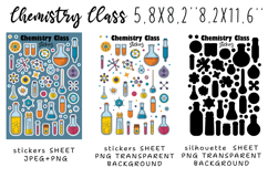 Stickers for Chemistry Teacher |Stickers PNG|JPEG Product Image 2