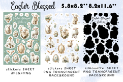 Blessed Easter clipart, Easter stickers | png/jpeg Product Image 2