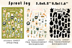 House Plants Stickers |Png/Jpeg Print and cut Product Image 2