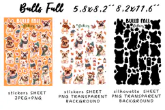 Autumn Animals, Bull Stickers |Png/Jpeg Print and cut Product Image 2