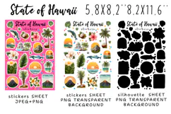 State of Hawaii Stickers |Stickers PNG|JPEG Product Image 2