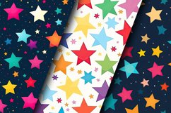 Rainbow Stars Seamless Pattern Digital Papers Product Image 5