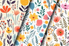 Spring Floral Garden Seamless Pattern Digital Papers Product Image 3