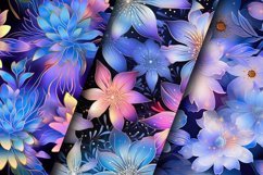 Holographic Flowers Seamless Pattern Digital Papers Product Image 3