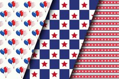 4th of July Digital Papers, American Patriotic Pattern Product Image 2