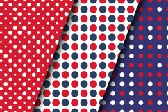 Red and Blue Polka Dots Digital Papers Product Image 2