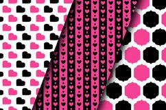 Pink &amp; Black Digital Papers Product Image 2