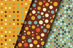 Retro Groovy Polka Dots Pattern Digital Papers Product Image 2