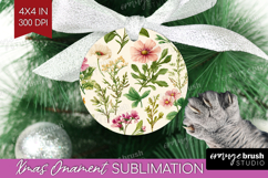Pastel Flowers Ornament PNG - Summer PNG Sublimation Product Image 1